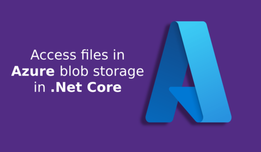 Use files in Azure blob storage in .Net api