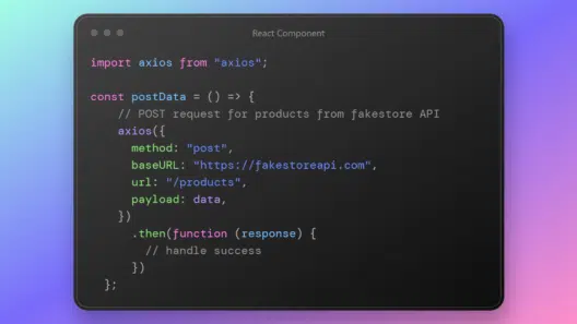 axios post example in react