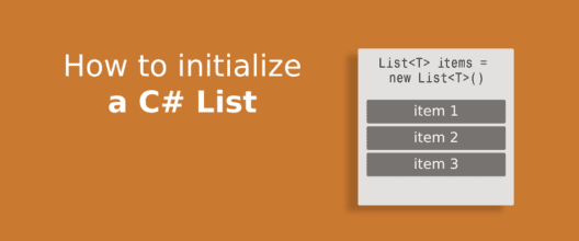 how to initialize a C# list