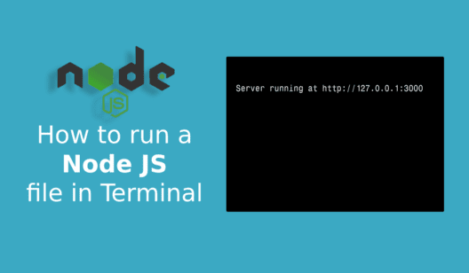how to run node js file in terminal