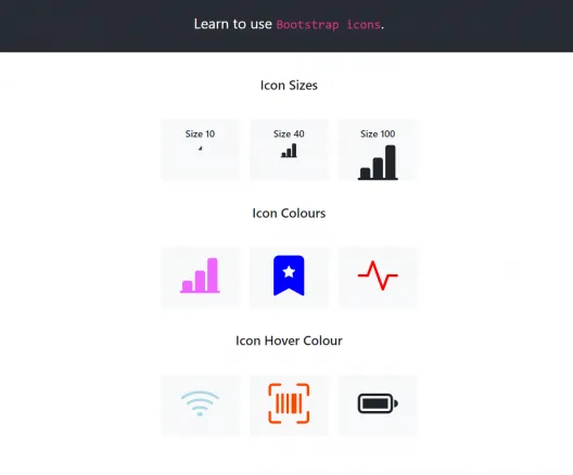 use bootstrap react icons