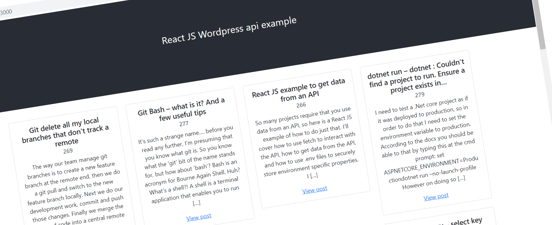 Using the Wordpress API with React JS